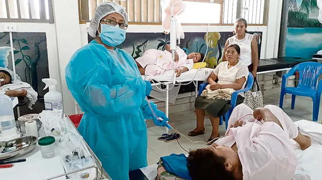  Crisis. Hay hospitales que están al borde del colapso ante aumento de casos de dengue. Foto: difusión   