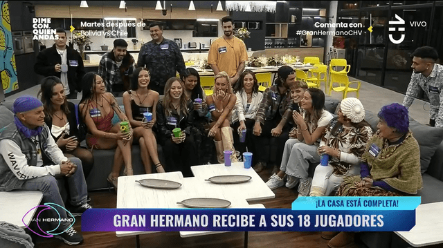 Los participantes de "Gran hermano Chile" se presentan. Foto: captura de Chilevisión   