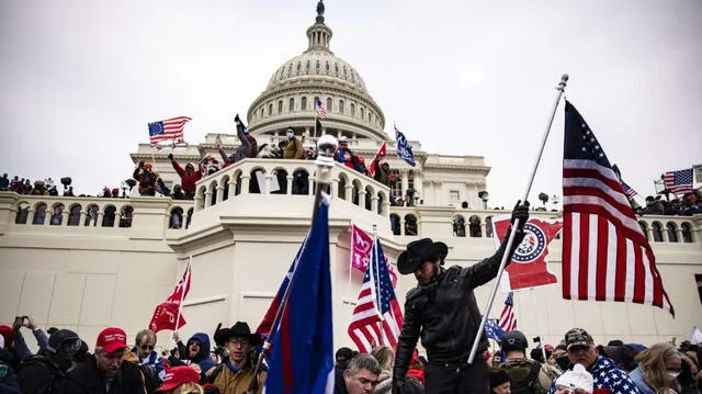  Asalto al Capitolio del 6 de enero de 2021. Foto: CNN<br>    