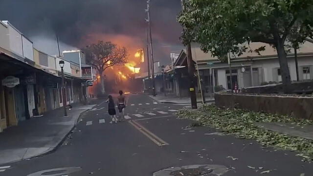 Lahaina, un pueblo de unos 12.000 habitantes, ha sido el más afectado por los incendios en Hawái. Foto: The New York Times   