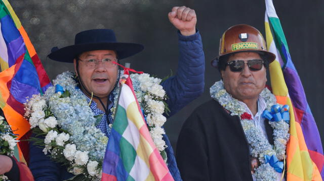  De aliados a enemigos. Así es la actual relación entre Luis Arce y Evo Morales. Foto: AFP<br>    