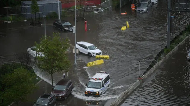 Algunas ciudades estadounidenses recibieron más de 12 cm de lluvia en las últimas hora. Foto: AFP   