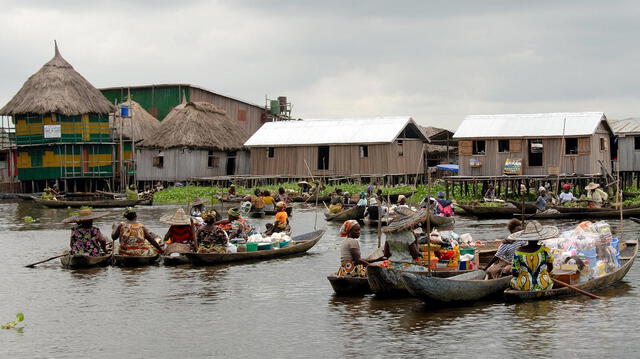 Benín cuenta con la ciuda de Ganvié, considerada como la 'Venecia de África'. Foto: Billiken   