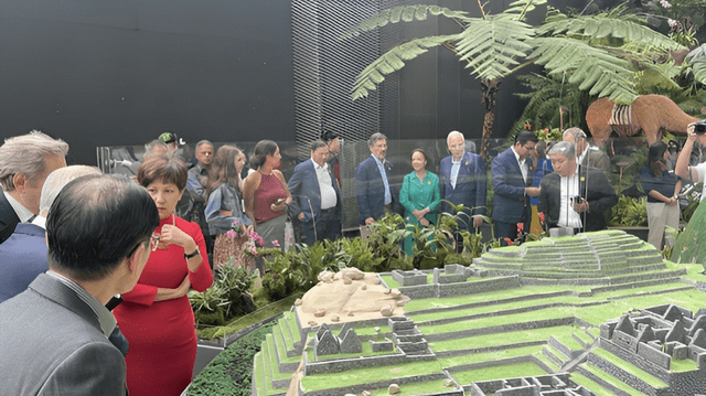  Exposición de la muestra de Machu Picchu en Singapur. Foto: Gobierno del Perú<br>    