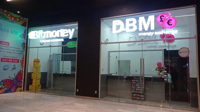 Bitmoney y DBM del Mall Aventura San Juan de Lurigancho