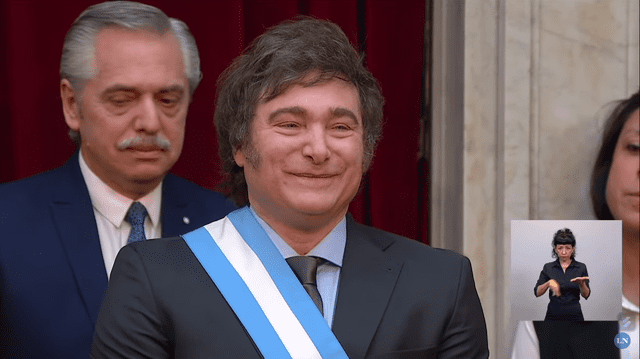  Javier Milei es el nuevo presidente de Argentina. Foto: La Nación<br>    
