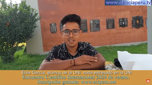 Elvis García, alumno de la UNI de tercer ciclo de la carrera de Ingeniería Electrónica. Foto: captura de Youtube/Modesto Montoya 