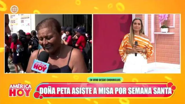  'Doña Peta' habla sobre el distanciamiento de Brunella Horna y Ana Paula Consorte. Foto: América TV   