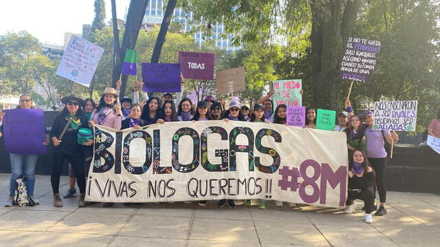  Ecofeministas de México participan de diferentes actividades para mostrar su rechazo a la violencia de género.<br>Foto: Colectiva Ecofeministas de México    
