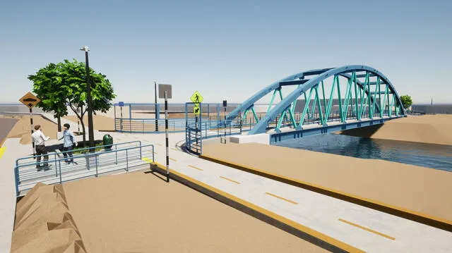 Puente Bethania buscará mejorar la transitabilidad entre San Juan de Lurigancho e Independencia. Foto: Leccsac Consultores y Constructores    