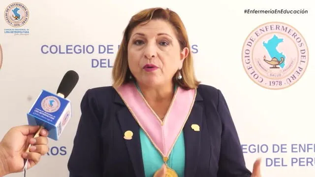 Josefa Vásquez es la decana del CEP respaldada por el Minsa. Foto: Colegio de Enfermeros del Perú   