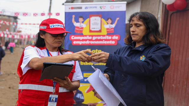 Cofopri viene impulsando una campaña de empadronamiento de lotes gratis. Foto: Andina   