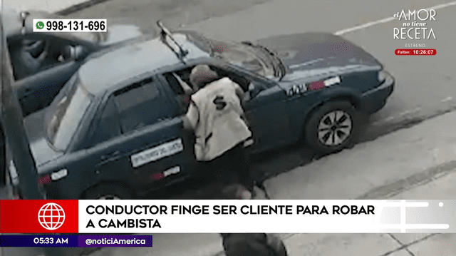 Mujer atendió a falso cliente y sufrió el robo de dólares en Pueblo Libre. Foto: captura de América Noticias   