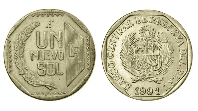 La moneda de un sol de 1994 es una de las más populares y buscadas del país. Foto: difusión 