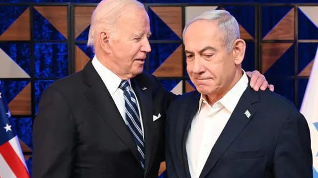 Netanyahu cuestionó una decisión política de Biden, la cual estaba orientada a mitigar los cuestionamientos internos que enfrenta por su apoyo a Israel. Foto: AFP 