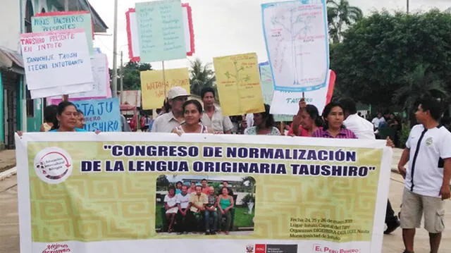 El taushiro cuenta con un alfabeto oficial establecido en el año 2020, con 17 grafías. Foto: Gob.pe