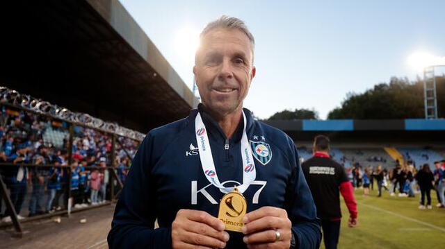 Gustavo Álvarez salió campeón con Huachipato en el 2023. Foto: Javier Vergara/Photosport   