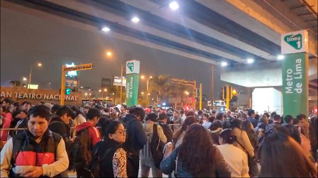 Estación La Cultura se ubica frente al Gran Teatro Nacional. Foto: Nicole Valera/La República