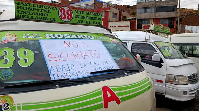 Varios transportistas participan de paro nacional ante incremento de casos de sicariato en el Perú