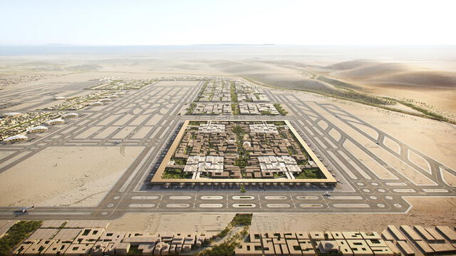 El nuevo aeropuerto busca superar al actual de Arabia Saudí y en tamaño a las grandes ciudades del mundo. Foto: Arquitectura Viva   