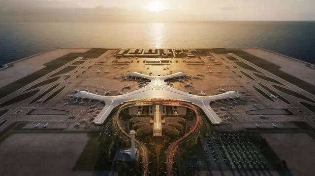 El nuevo aeropuerto de China cubrirá una superficie de 20 kilómetros cuadrados, superando al Aeropuerto Internacional de Hong Kong (12,48 km²) y al Aeropuerto de Kansai en Japón (10,5 km²). Foto: China Daily   