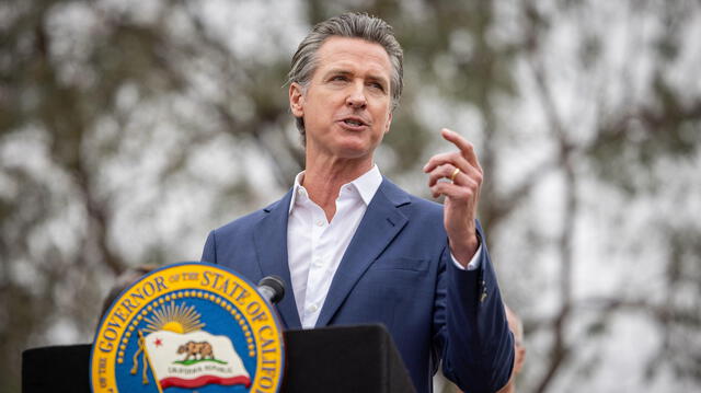  Gavin Newsom decretó un nuevo feriado para el estado de California. Foto: AFP.    