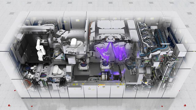 El Instituto de Tecnología de Harbin ha creado un método de litografía EUV con plasma de descarga inducida por láser, una alternativa más económica y eficiente a las tecnologías occidentales. Foto: ASML   