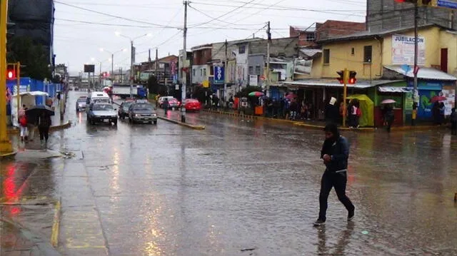 La sierra centro y sur del Perú podrían registrar lluvias, granizo y descargas eléctricas