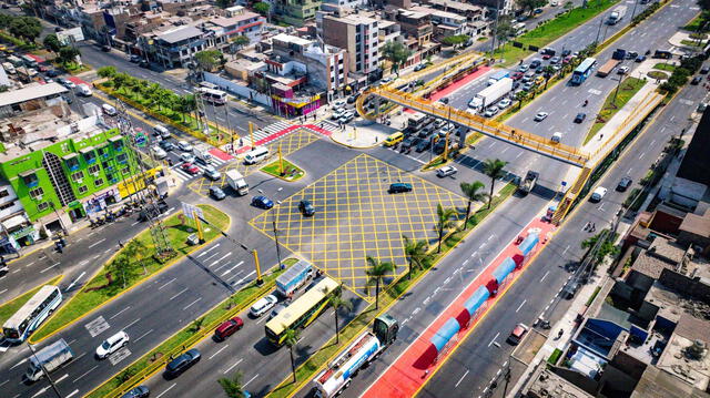 La nueva av. Circunvalación tiene diversas mejoras. Foto: MML La nueva av. Circunvalación tiene diversas mejoras. Foto: MML