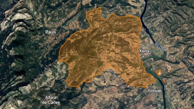 Áreas afectadas del incendio de Tarragona en Barcelona. Foto: El Periódico Áreas afectadas del incendio de Tarragona en Barcelona. Foto: El Periódico