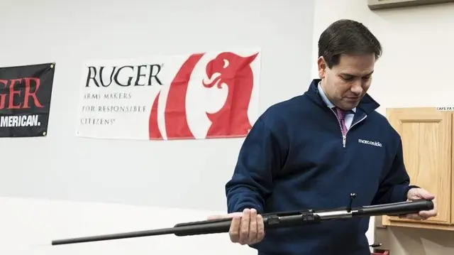  Marco Rubio habría recibido más de US$3,3 millones de la NRA. Foto: The New York Times<br>    