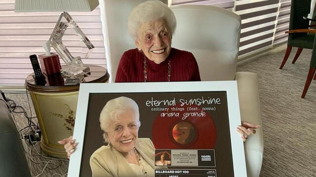 Nonna, as her love ones reffered to her, was recognized by Billboard for her collab with Ariana in Ordinary Things. Photo: GMA Nonna, as her love ones reffered to her, was recognized by Billboard for her collab with Ariana in Ordinary Things. Photo: GMA
