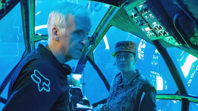 Edie Falco, actriz de "Avatar 2" junto a James Cameron. Foto: Disney