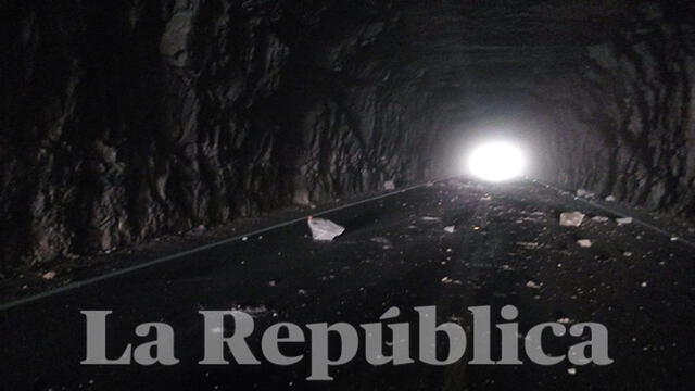 Sismo en Arequipa: Temen deslizamiento de más rocas en tunel de Panamericana Sur en Vítor