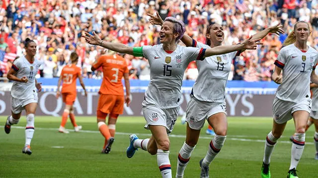 Estados Unidos ganó 2-0 a Holanda. Foto: AFP.