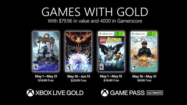 Los juegos gratuitos de mayo de 2021. Foto: Xbox