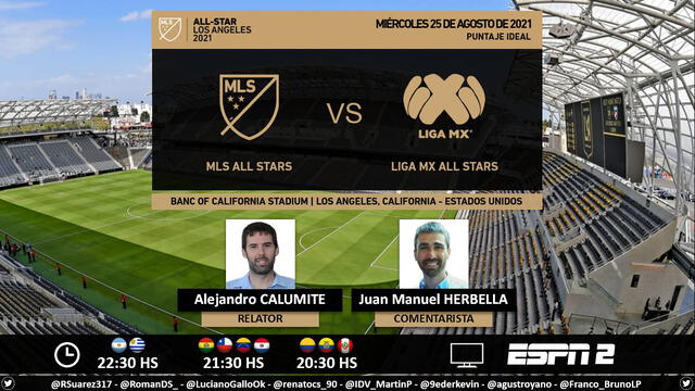 Liga MX vs MLS vía ESPN 2. Foto: Puntaje Ideal