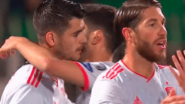 España vs Malta: buena recepción y mejor definición de Morata para el 1-0  [VIDEO]