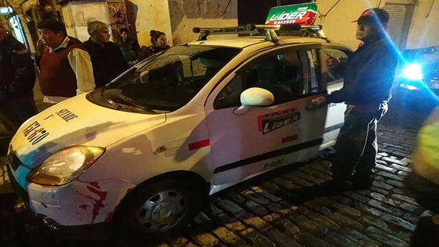 Taxista atropelló a mujer que caminaba ebria por el Cercado de Arequipa