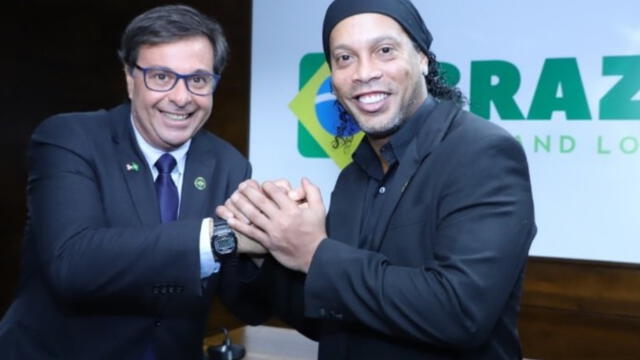Ronaldinho y Bolsonaro