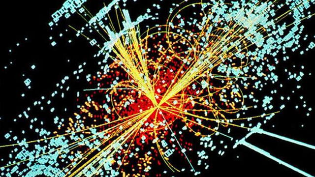 Choque de partículas. Imagen: CERN.
