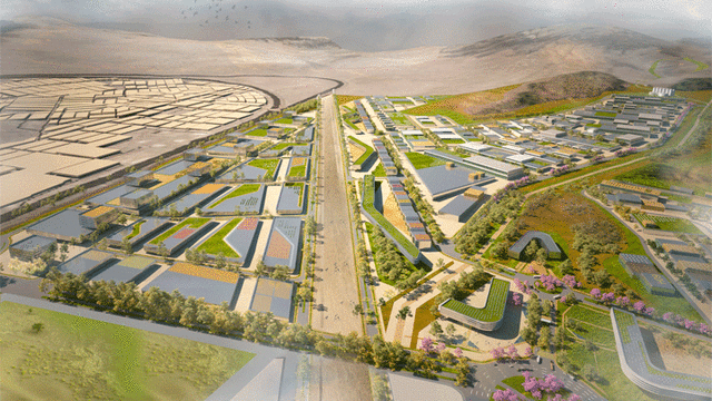 La zona contará con un parque industrial y áreas residenciales. Foto: Ministerio del Ambiente.