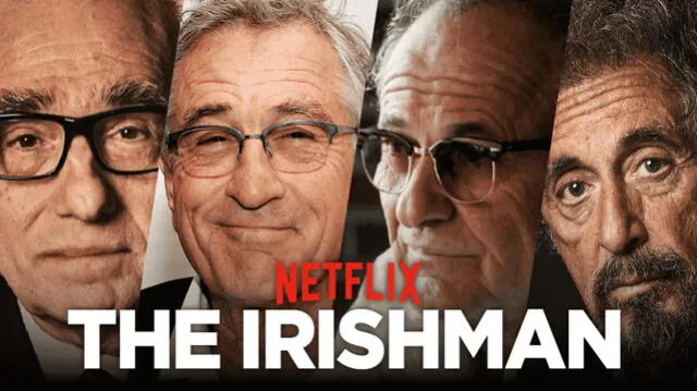 The Irishman, la nueva película de Martin Scorsese, tiene 3 horas y 29 minutos de duración - Fuente: Netflix
