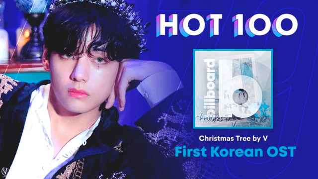 Taehyung de BTS ingresa a la lista Billboard Hot 100 con "Christmas tree". Foto: VGlobalUnion