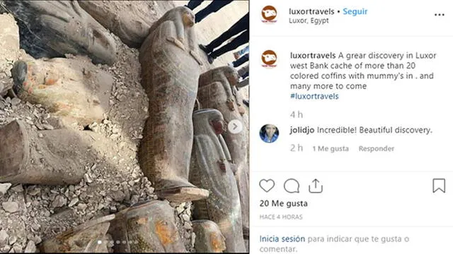 La agencia Luxor Travels se pronunció a través de Instagram.