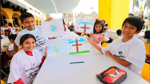 Papa Francisco en Perú: realizaron concurso de dibujo y pintura en honor al Santo Padre [FOTOS]