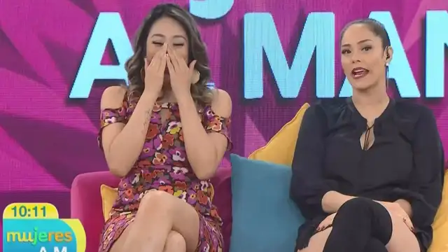 Karen Schwarz y Cathy Sáenz se burlan tras declaraciones de Christian Domínguez. (Foto: captura)