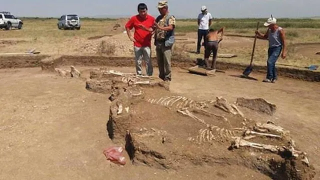 Los arqueólogos hallaron en la tumba diversos objetos propios de una familia noble. Foto: Industrial Karaganda.