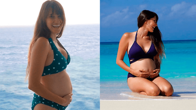 Hanna de HaAsh luce su embarazo en playas del Caribe. Foto: Instagram