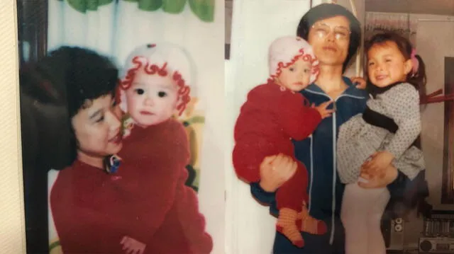 Goo Hye Sun junto a sus padres y hermana. Instagram. 25 de enero 2020.